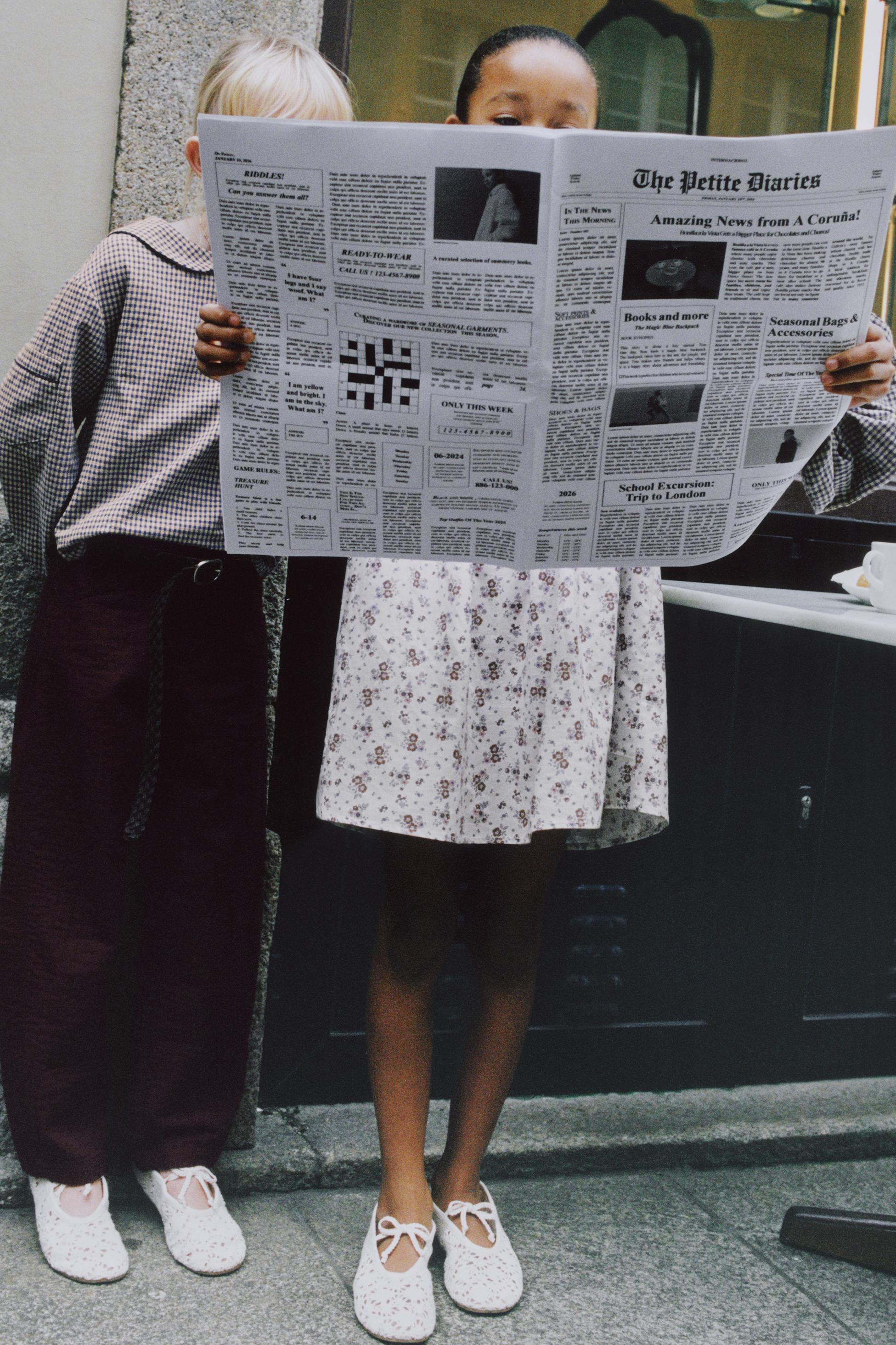 FLORAL PINTUCK DRESS